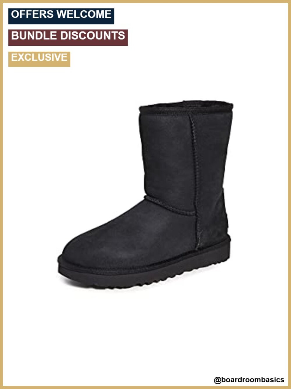 UGG Classic Short II Twinface Sheepskin Boots Water Repellent